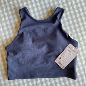 Athleta Conscious Crop Bra A-C in Medieval Violet, Size S (NWT)